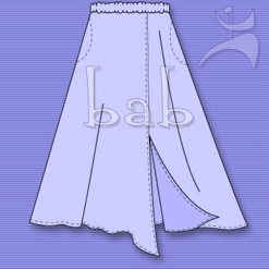 BAB KICK-SLIT SKIRT