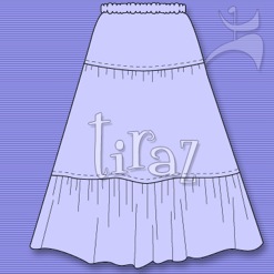 TIRAZ TERRACE TIERED SKIRT
