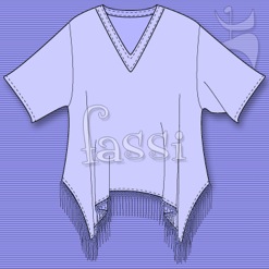 FASSI FRINGED-HEM TUNIC