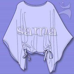 SAMA KIMONO-SLEEVED TOP