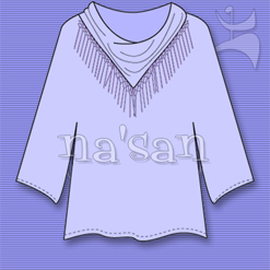 NA'SAN FRINGED TEE TOP