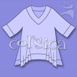 CORSICA V-NECK TOP